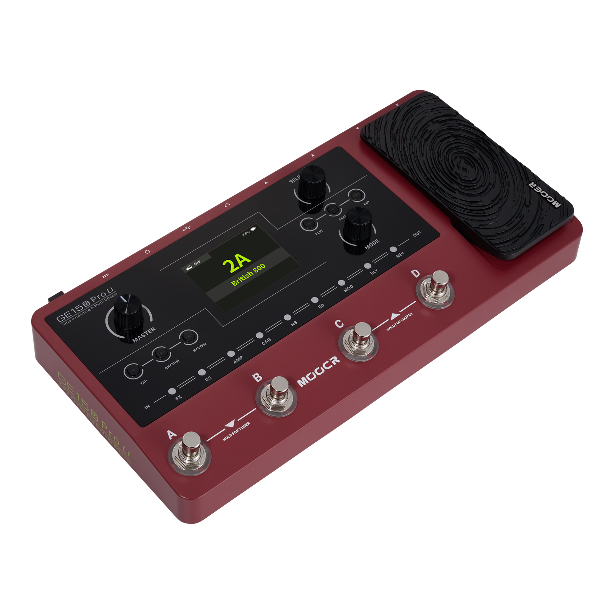 GE150 Mooer Li Pro - Plus Max MOOER Multi-Effects Pedal: A Max｜55