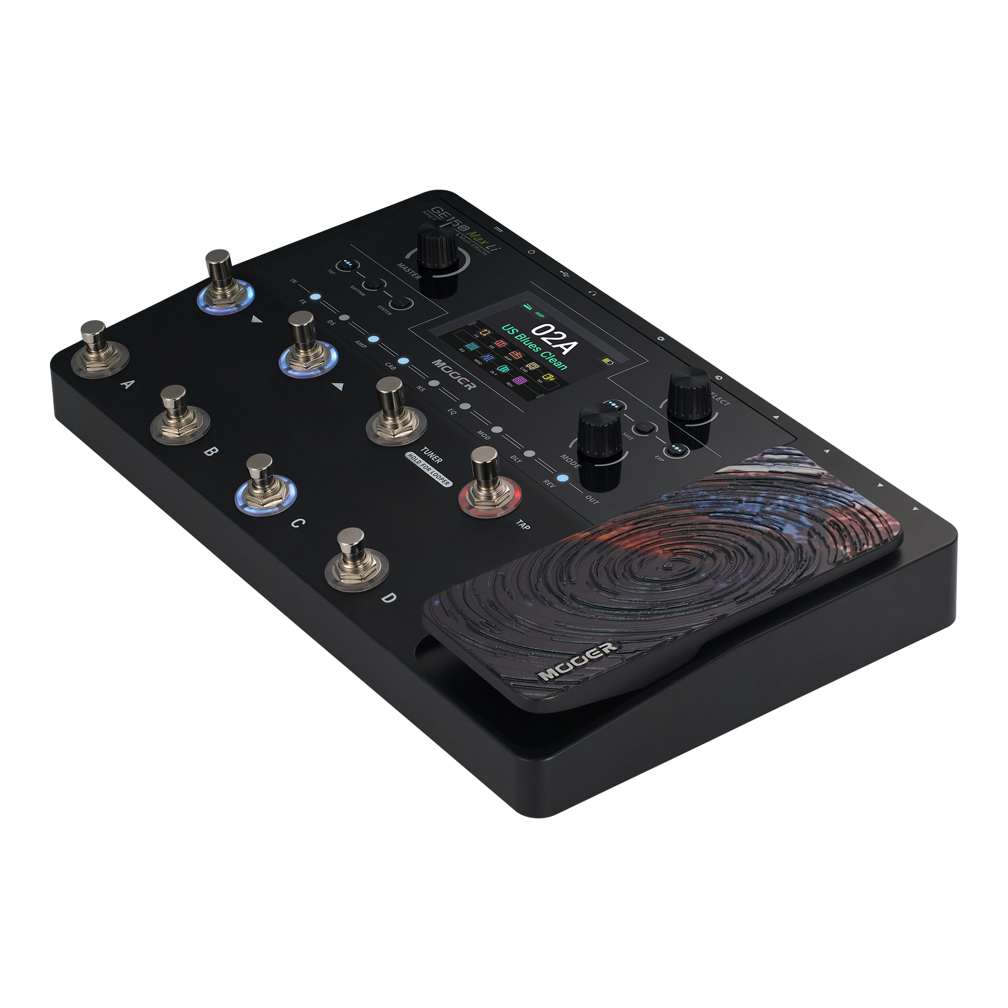 GE150 Mooer Li Pro - Plus Max MOOER Multi-Effects Pedal: A Max｜55