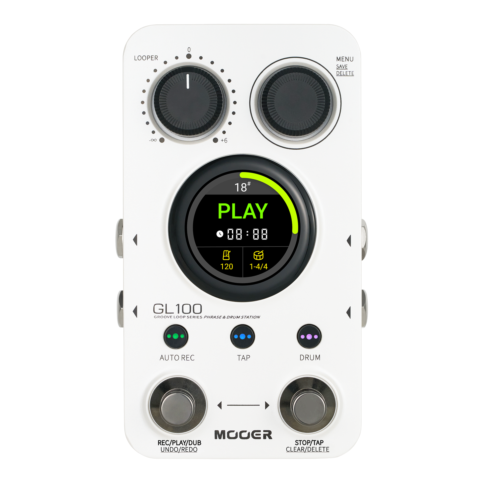 Mooer GL100 タッチパネル ドラムマシン + ルーパー Mooer GL100
