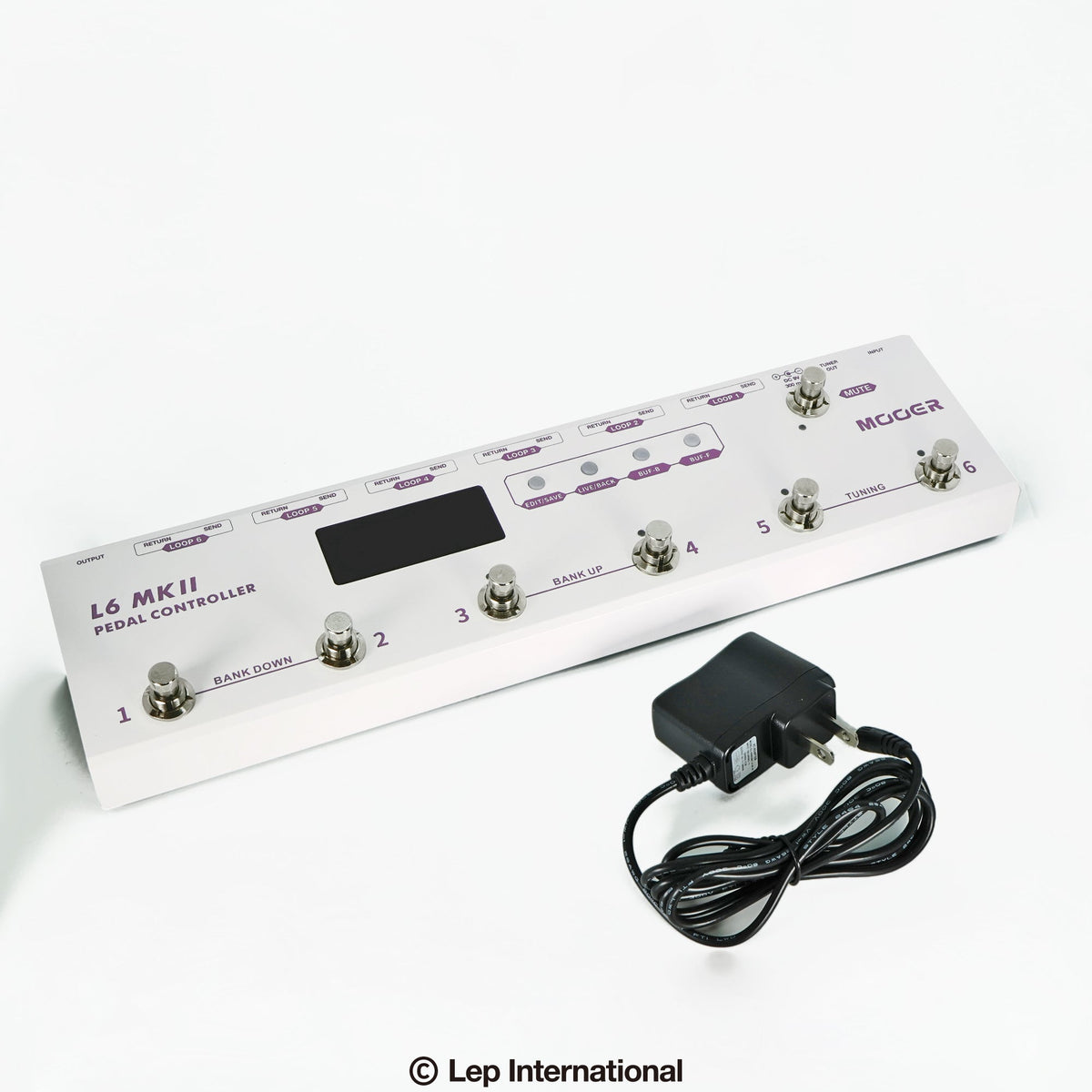 Pédalier Contrôleur Mooer L6 MKII Sans Fil Pour Guitare - 6 Switchs, Accordeur Intégré
