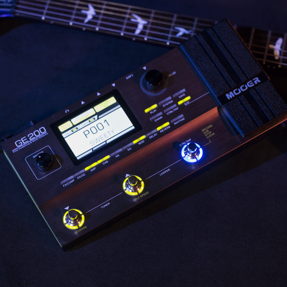 MOOER GE200 ギター マルチエフェクター アンプシミュレーター 10/14(火)16:00まで10%OFF】Mooer GE200