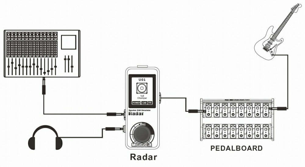 mooer radar  IRローダー　キャビネットシミュレータ