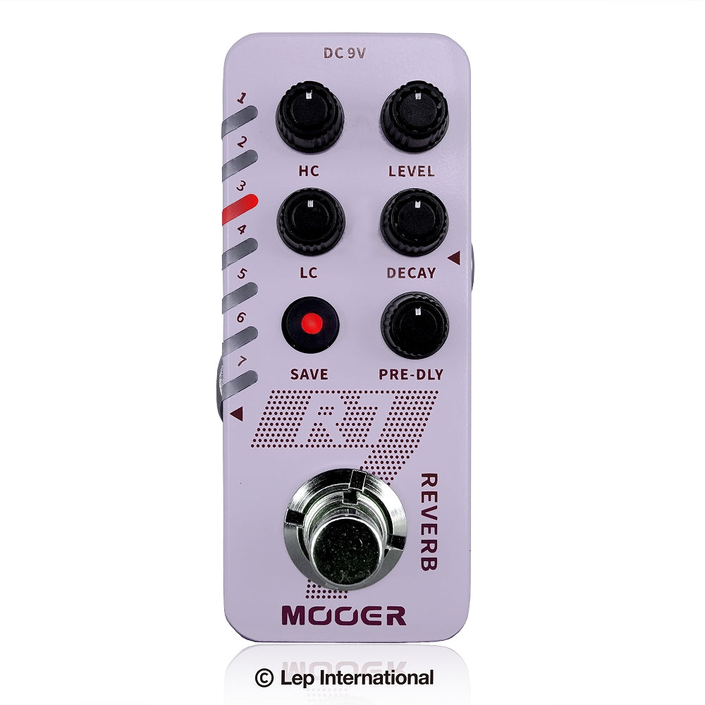 最落無し! Mooer　R7 X2 REVERB　/ a45544　14タイプのハイクオリティステレオリバーブ！リバーブごとにプリセット保存可能！　1円